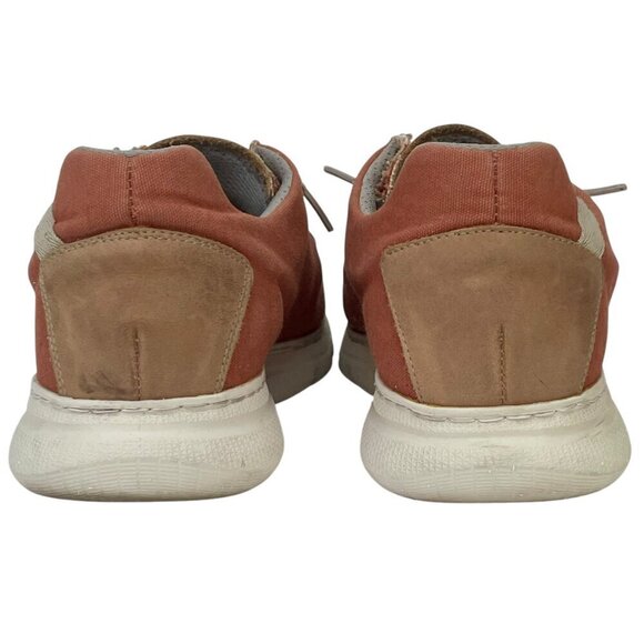 OnFoot Orange Canvas & Leather Slip-On Sneakers Gum Sole Men’s 9 EU 42 - Picture 9 of 14